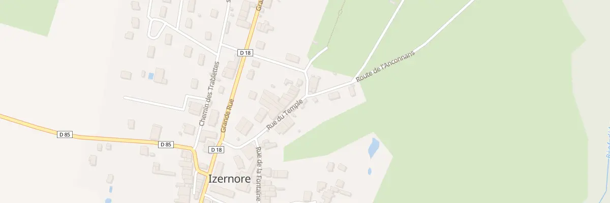 Plan du 158 Rue du Temple à Izernore