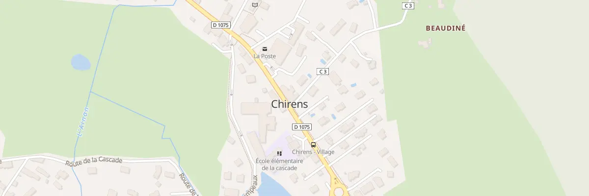 Plan du 25 Che de Beaudiné à Chirens