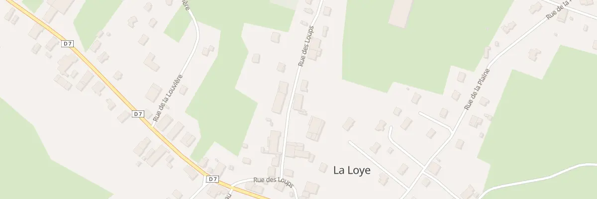 Plan du 7 Rue des Loups à La Loye