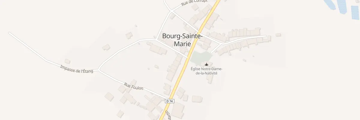 Plan du 34 Rue de la Grande Fontaine à Bourg-Sainte-Marie