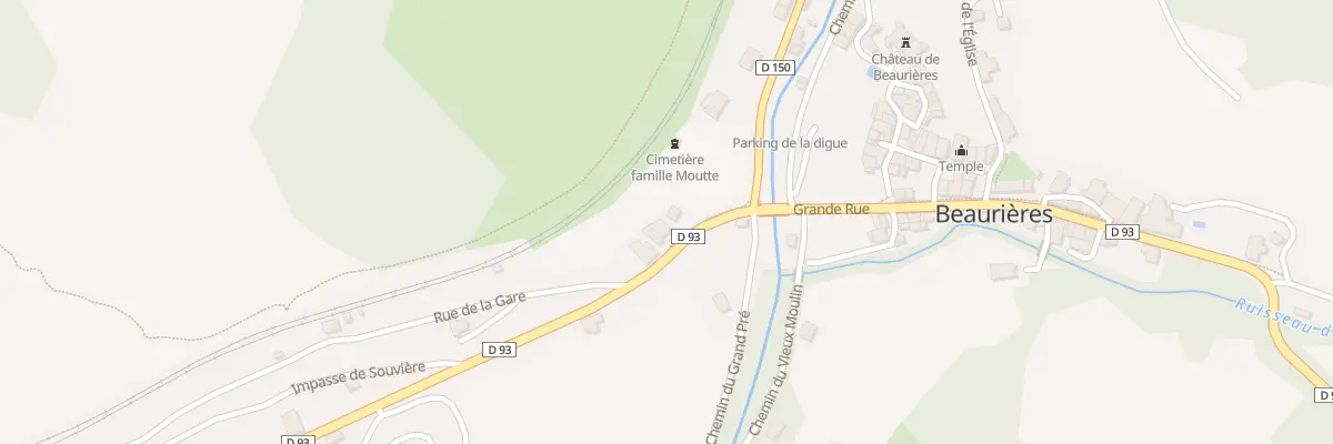 Plan du 5027 La Gare à Beaurières