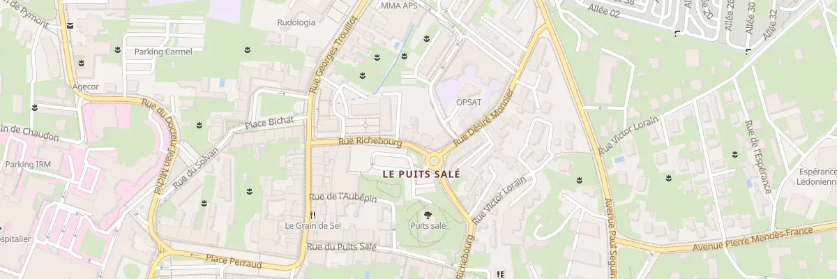 Plan du 20 Rue Richebourg à Lons-le-Saunier