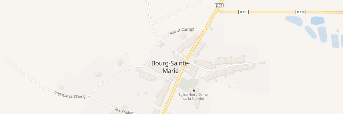 Plan du 24 Rue de la Grande Fontaine à Bourg-Sainte-Marie