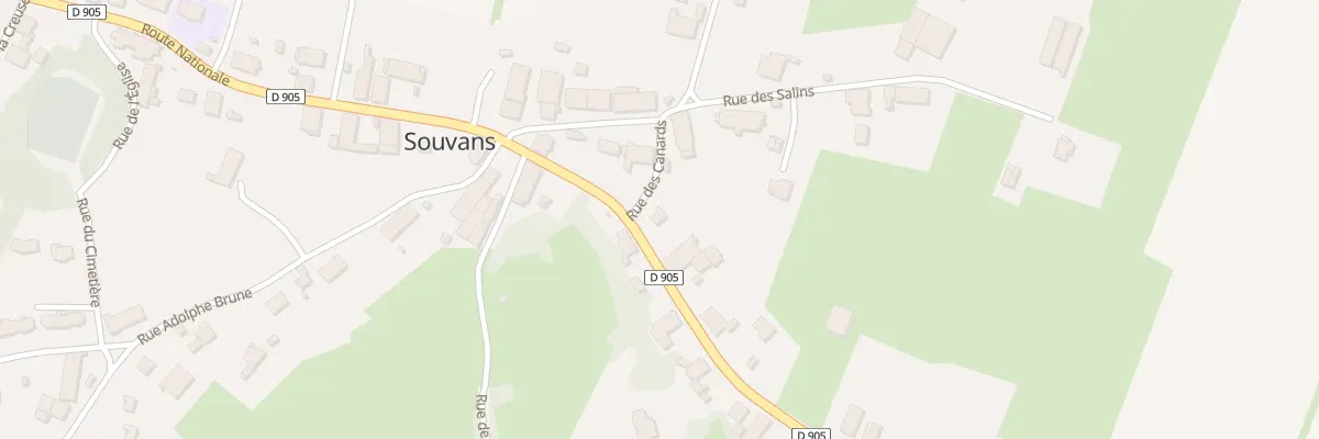 Plan du 1 Rue des Canards à Souvans