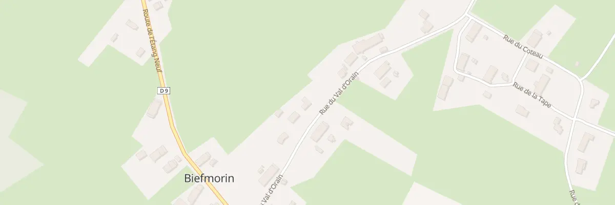 Plan du 13 Rue du Val d’Orain à Biefmorin