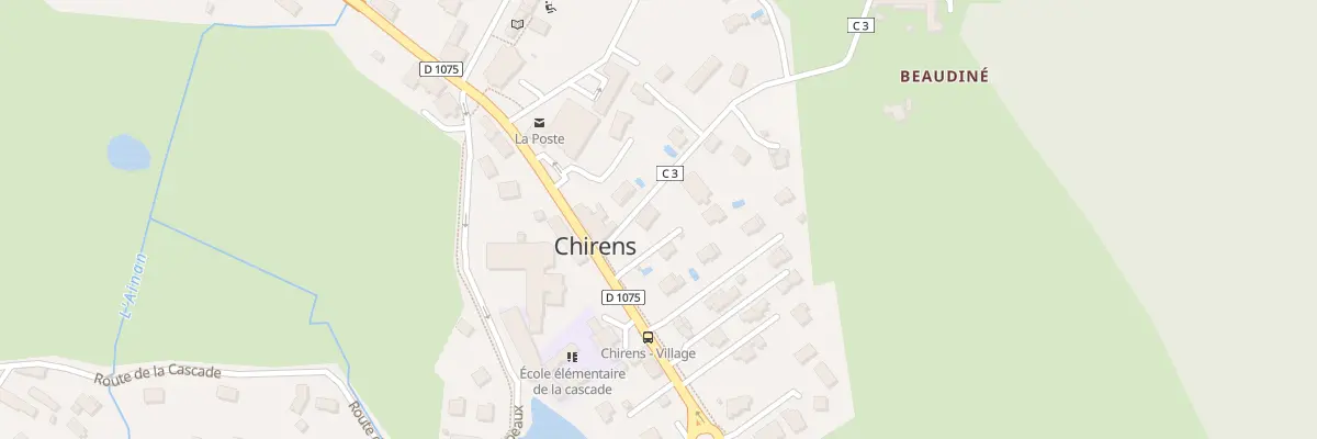 Plan du 40 Che de Beaudiné à Chirens
