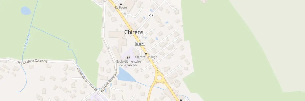 Plan du 74 Rte du Bourg à Chirens