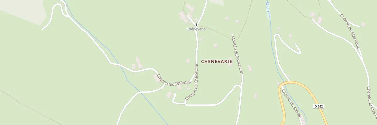 Plan du 579 Che de Chenevarie à Château-Bernard
