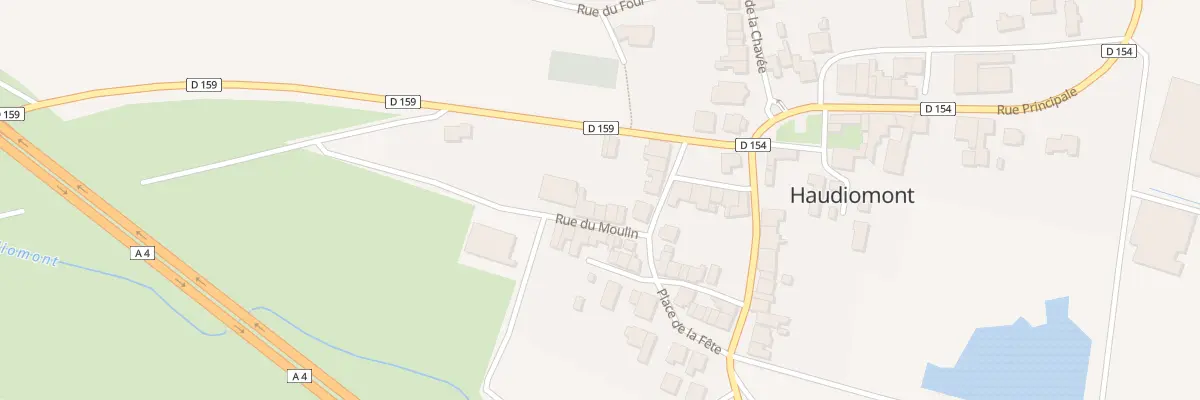 Plan du 8 Rue du Moulin à Haudiomont