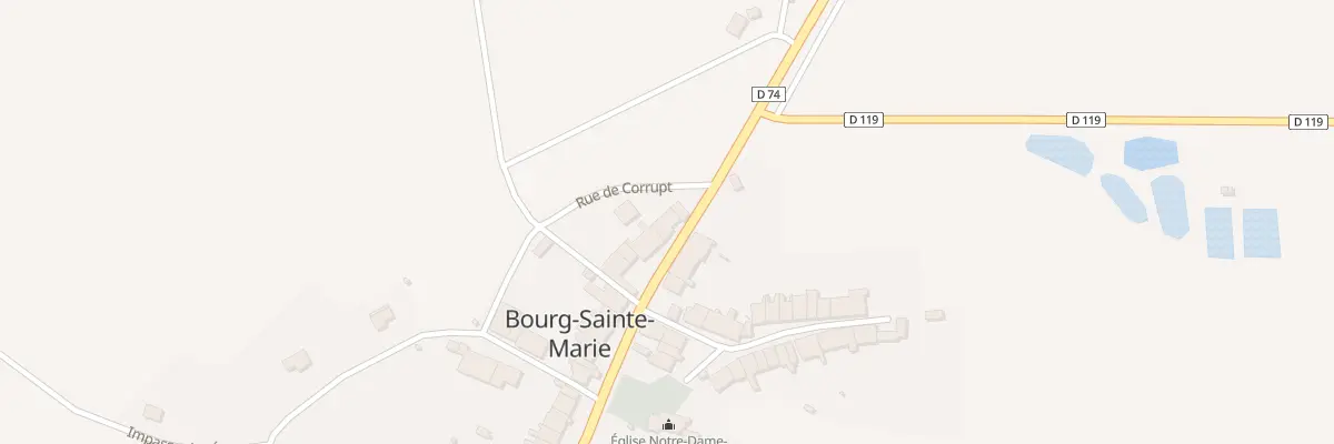 Plan du 14 Rue de la Grande Fontaine à Bourg-Sainte-Marie