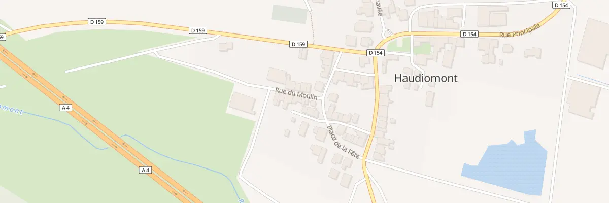 Plan du 1 Rue du Moulin à Haudiomont