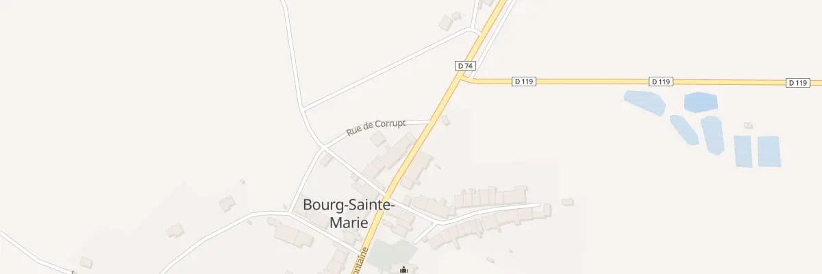 Plan du 12 Rue de la Grande Fontaine à Bourg-Sainte-Marie
