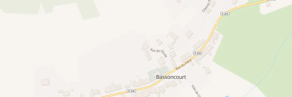Plan du 7 Rue de l’Ecole à Bassoncourt