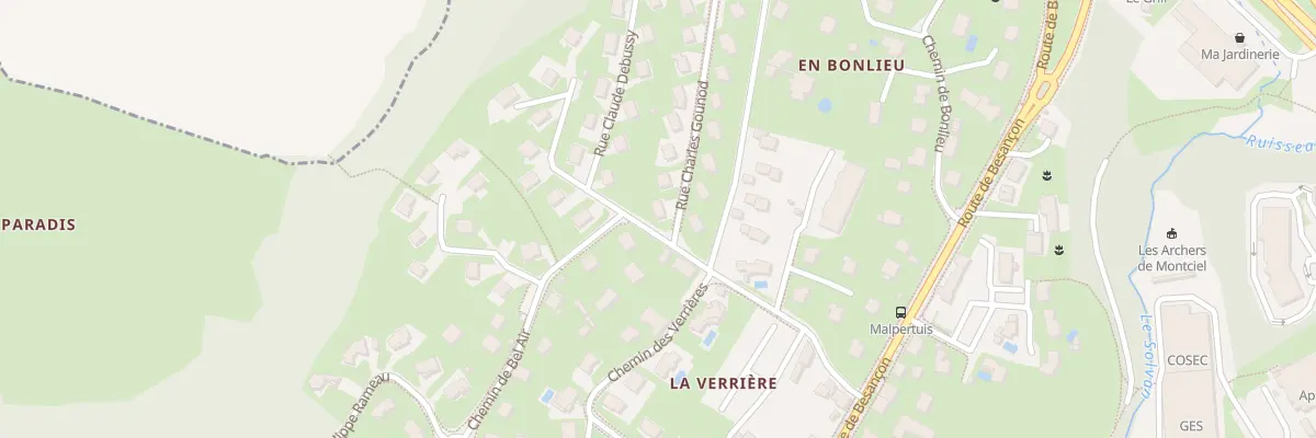 Plan du 1 Rue Charles Gounod à Lons-le-Saunier
