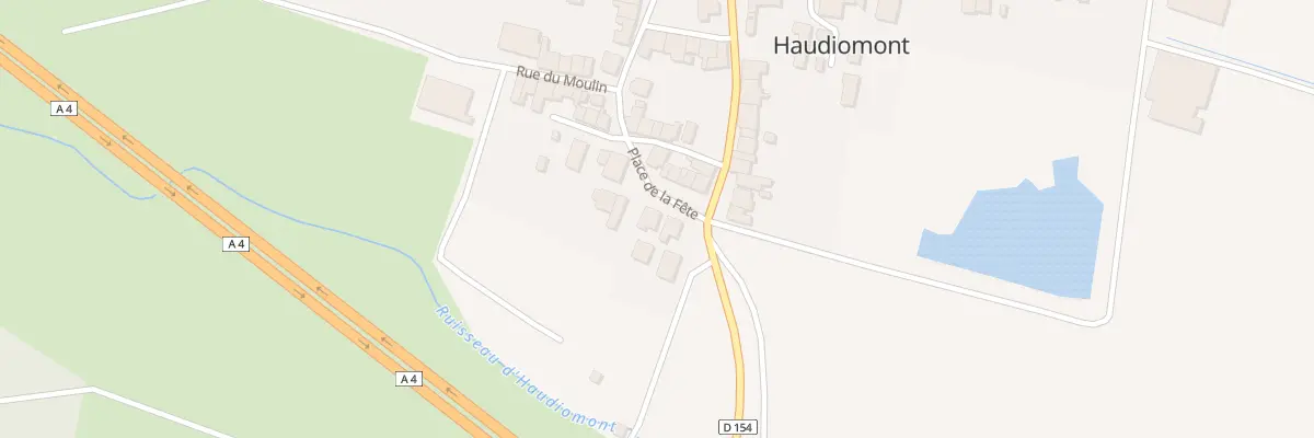Plan du 6 Pl de la Fete à Haudiomont