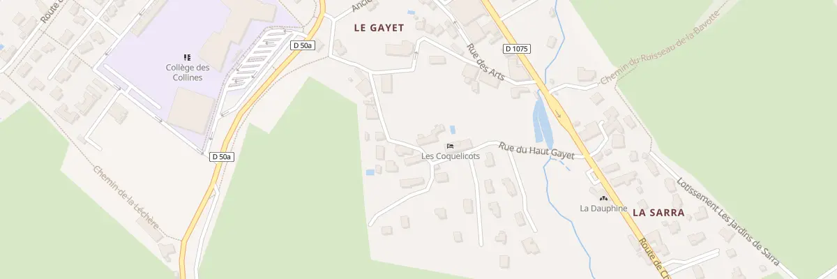Plan du 214 Rue du Haut Gayet à Chirens