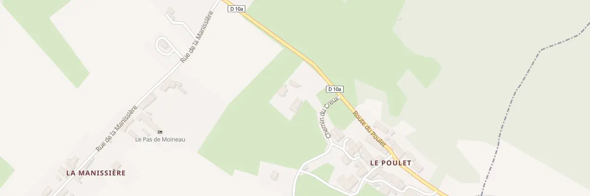 Plan du 2 Che du Creux à Lhuis