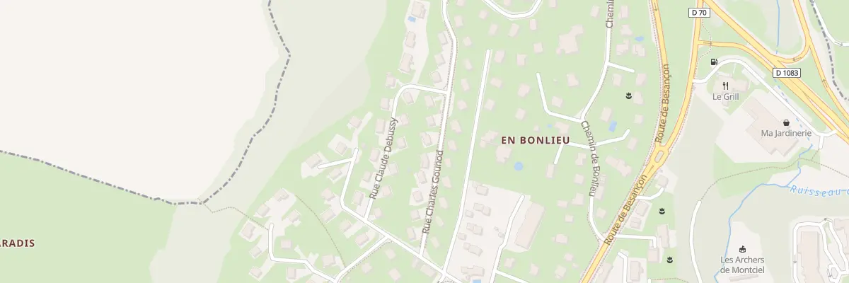 Plan du 11 Rue Charles Gounod à Lons-le-Saunier