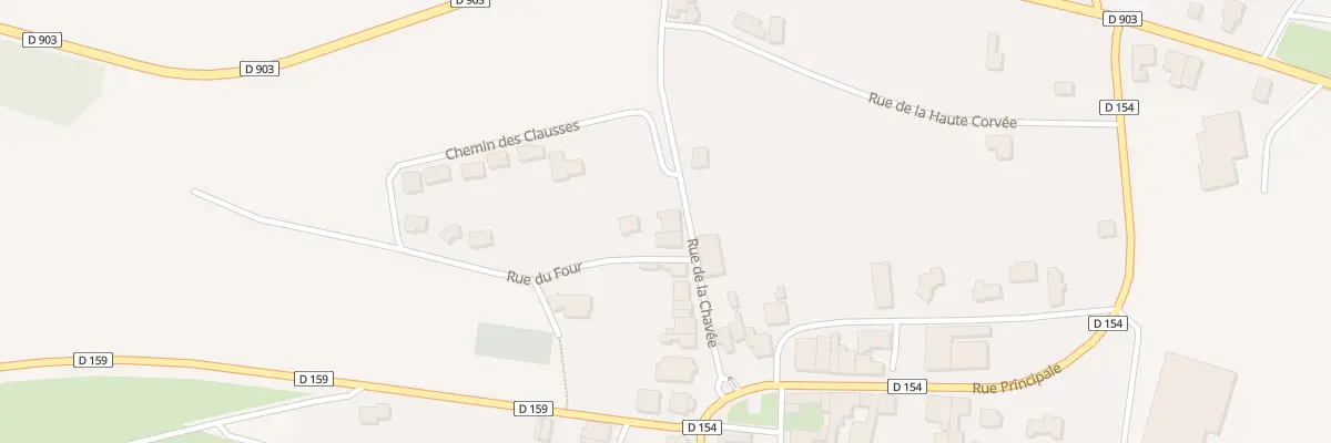 Plan du 13 Rue de la Chavee à Haudiomont