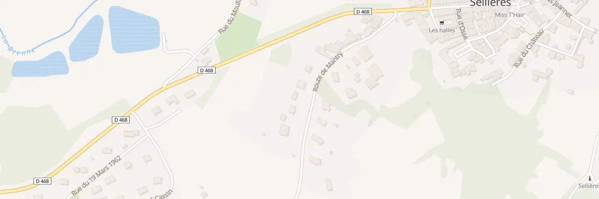 Plan du 20 Rte de Mantry à Sellières