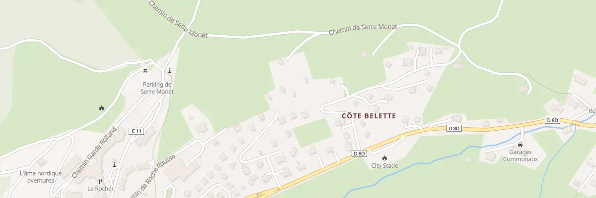 Plan du 120 Mte de Côte Belette à Gresse-en-Vercors
