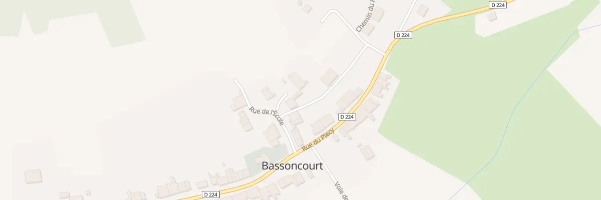 Plan du 6 Rue de l’Ecole à Bassoncourt