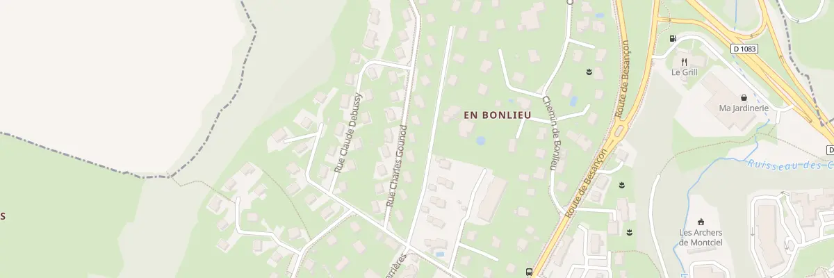 Plan du 10 Rue Charles Gounod à Lons-le-Saunier
