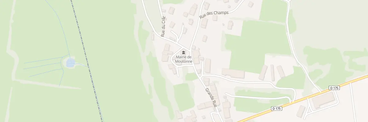 Plan du 1 Rue du Château à Moutonne