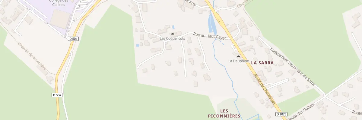 Plan du 161 Rue du Haut Gayet à Chirens