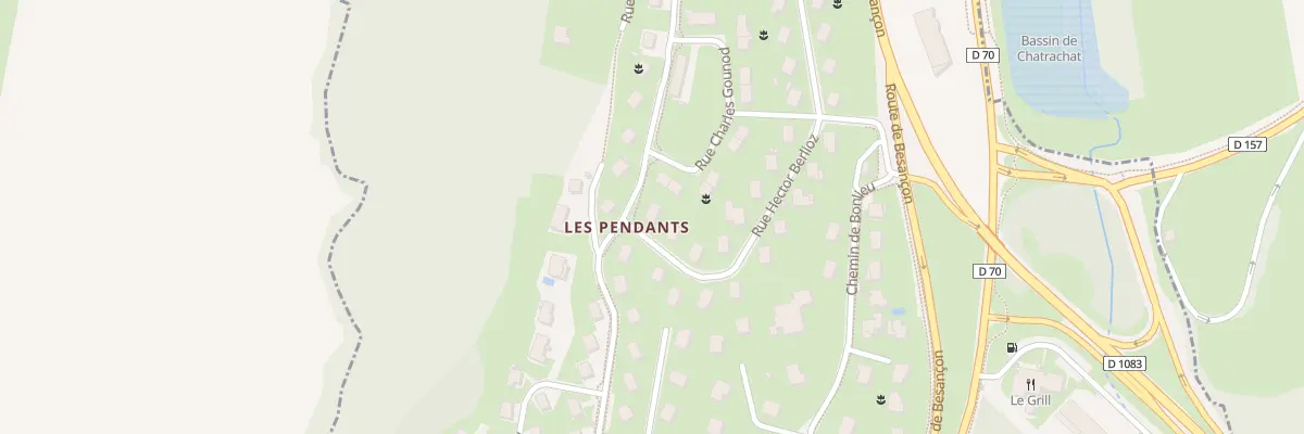 Plan du 1 Rue Hector Berlioz à Lons-le-Saunier