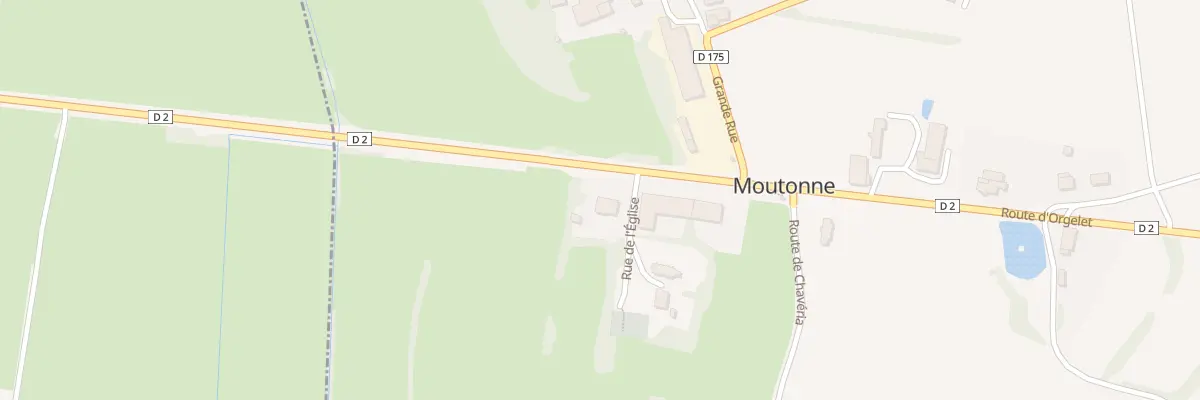 Plan du 2 Rue de l’Eglise à Moutonne