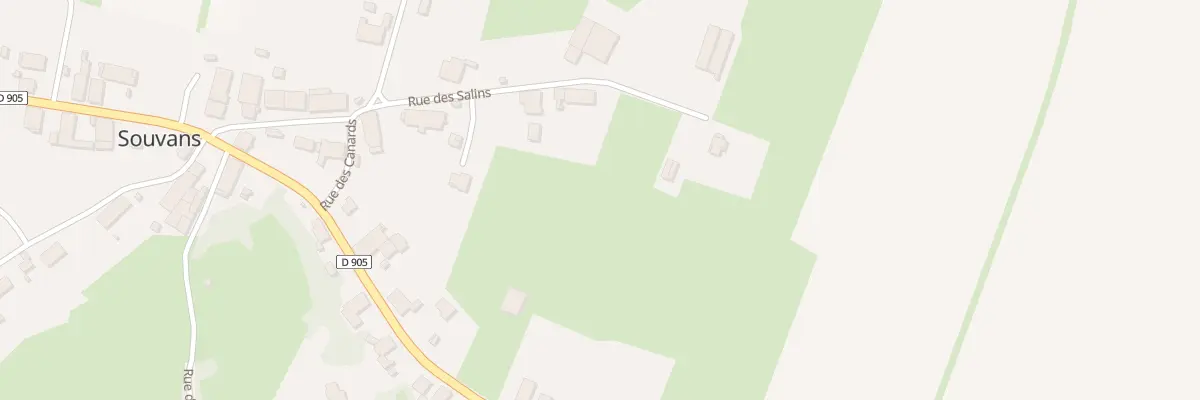 Plan du 90 Rte Nationale à Souvans