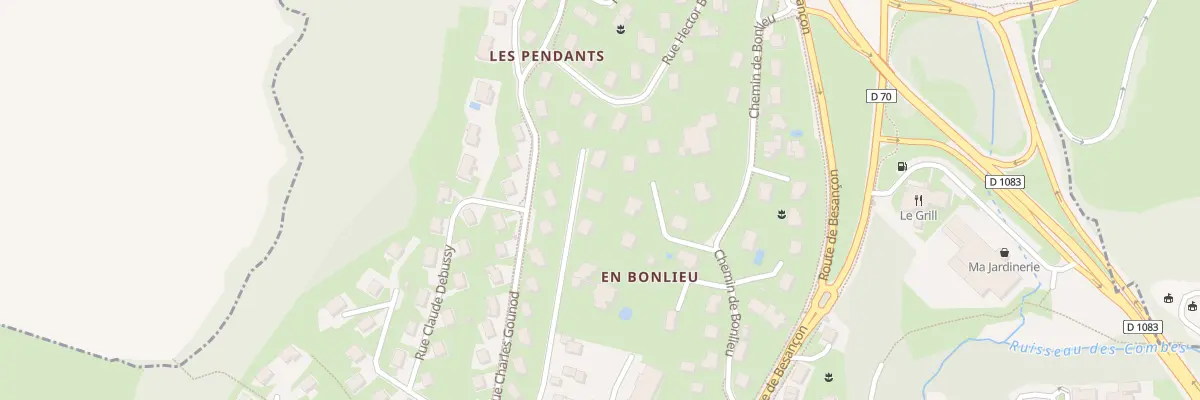 Plan du 540 Che des Verrières à Lons-le-Saunier