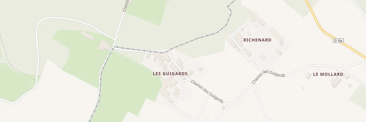 Plan du 612 Che des Guigard à Groslée-Saint-Benoit