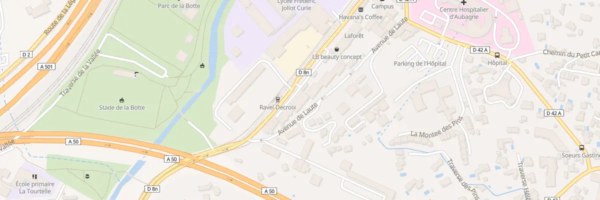 Plan du 59 Av des Goums à Aubagne