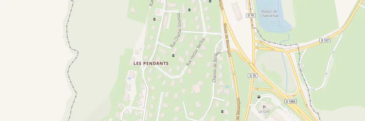 Plan du 9 Rue Hector Berlioz à Lons-le-Saunier