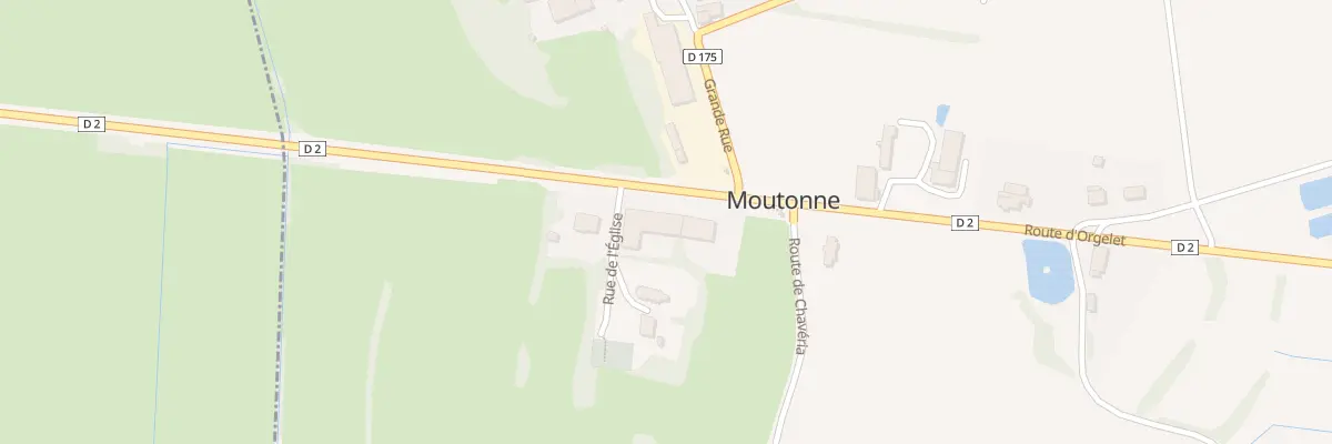 Plan du 2 Rte d’Orgelet à Moutonne