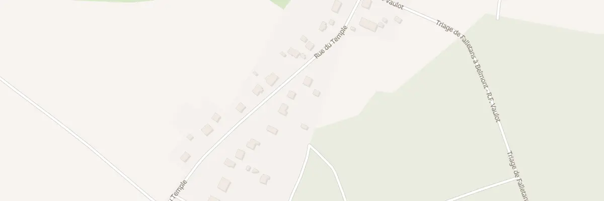 Plan du 7 Rue du Temple à Falletans