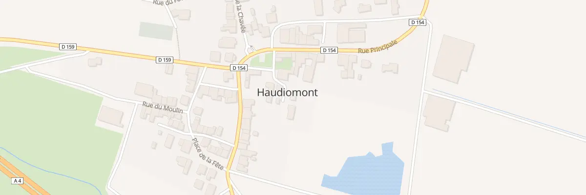Plan du 1 Rue du Chateau à Haudiomont