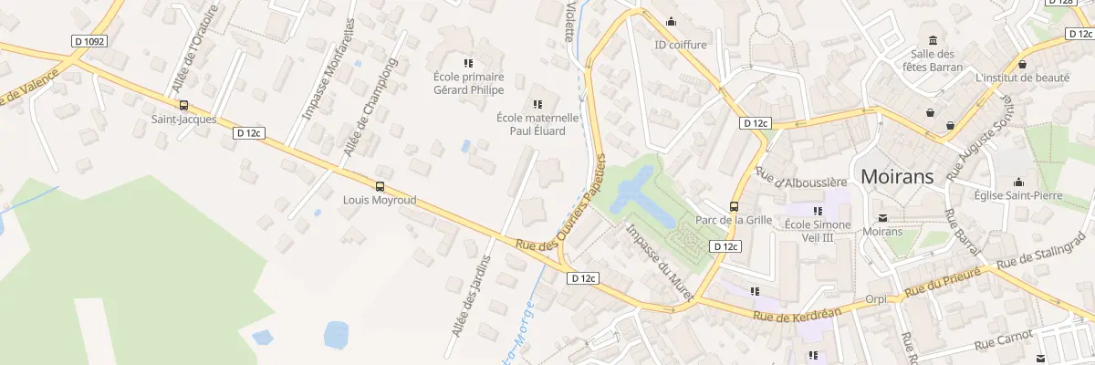 Plan du 2B Rue Louis Moyroud à Moirans
