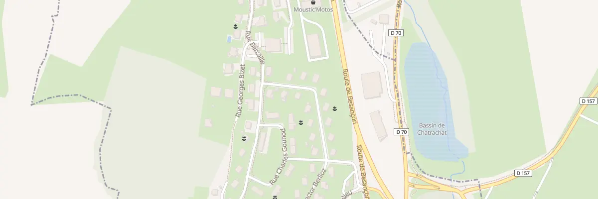 Plan du 25 Rue Hector Berlioz à Lons-le-Saunier