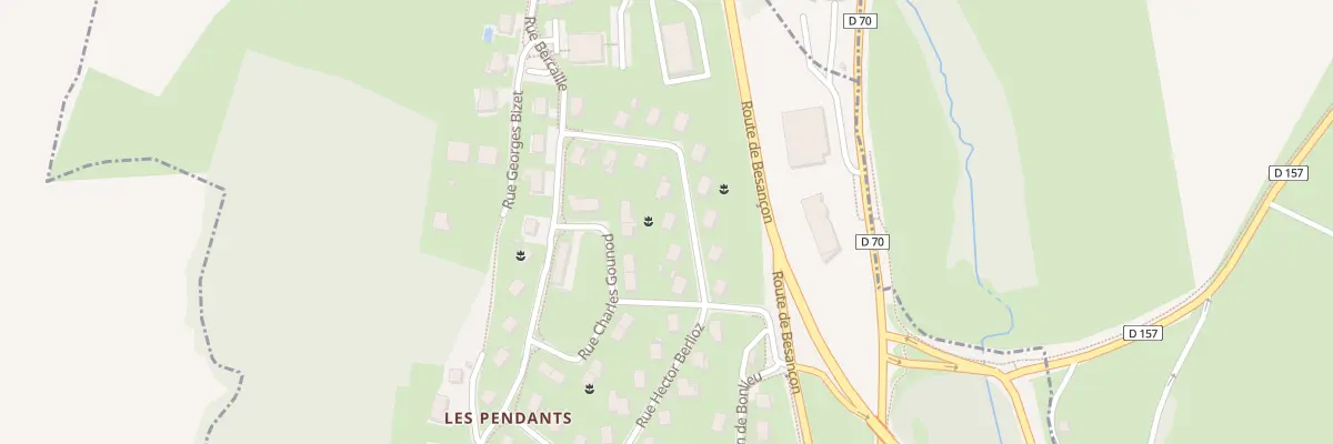 Plan du 21 Rue Hector Berlioz à Lons-le-Saunier