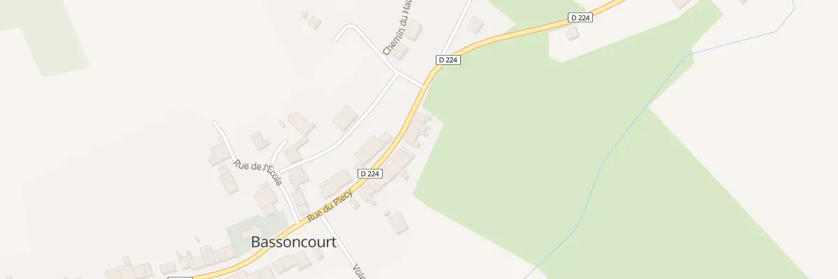 Plan du 16 Rue du Plecy à Bassoncourt