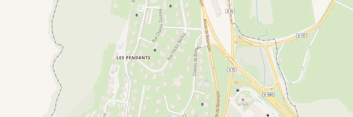 Plan du 14 Rue Hector Berlioz à Lons-le-Saunier