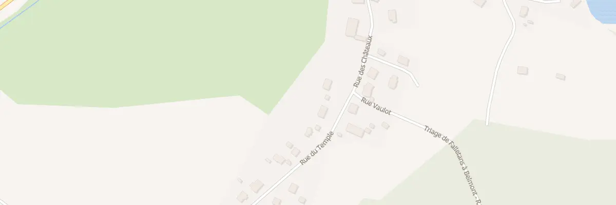 Plan du 2 Rue du Temple à Falletans