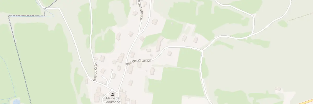 Plan du 3 Rue des Champs à Moutonne