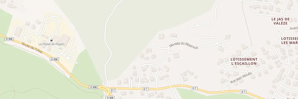 Plan du 4 Mte du Réservoir à Peypin