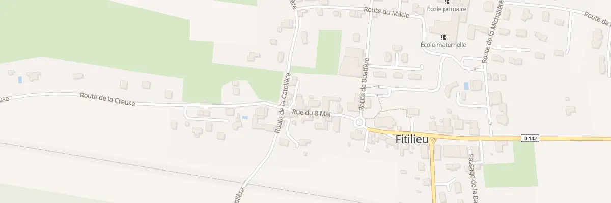 Plan du 68 Rue du Huit Mai (Fitilieu) aux Abrets en Dauphiné