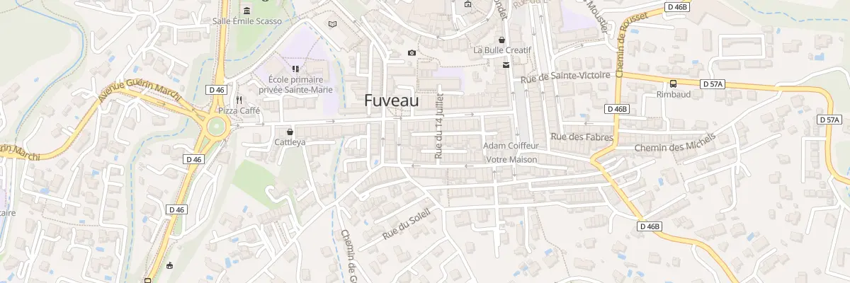 Plan de la Rue du Quatorze Juillet à Fuveau