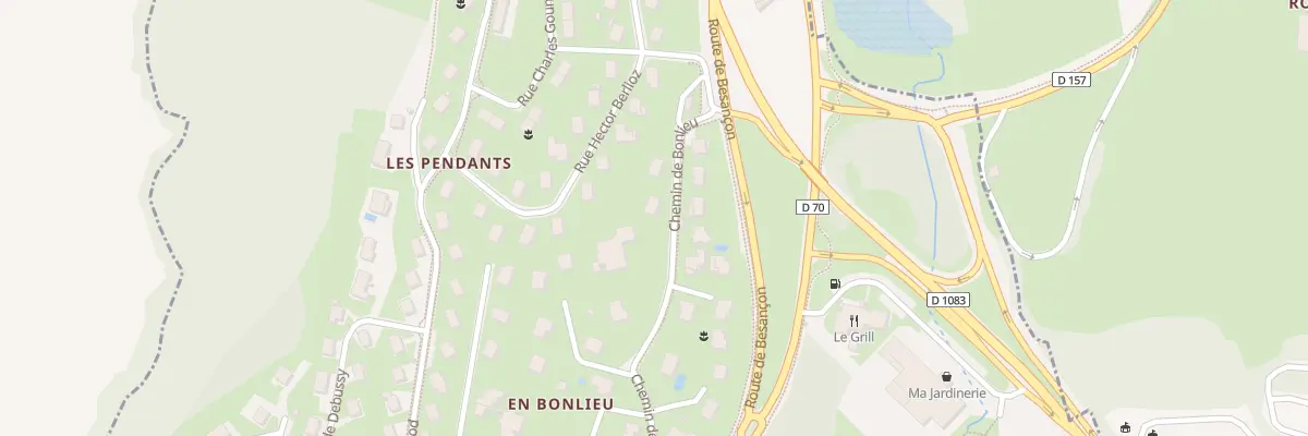 Plan du 245 Che de Bonlieu à Lons-le-Saunier